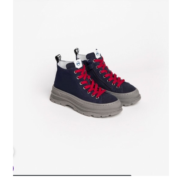 stivaletti ragazzo nero giardini teens camoscio blu incanto2