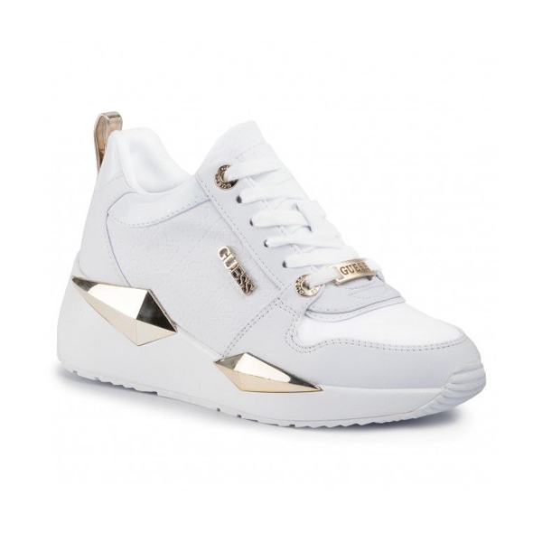 sneakers donna guess fl5tlyfal12 bianco2