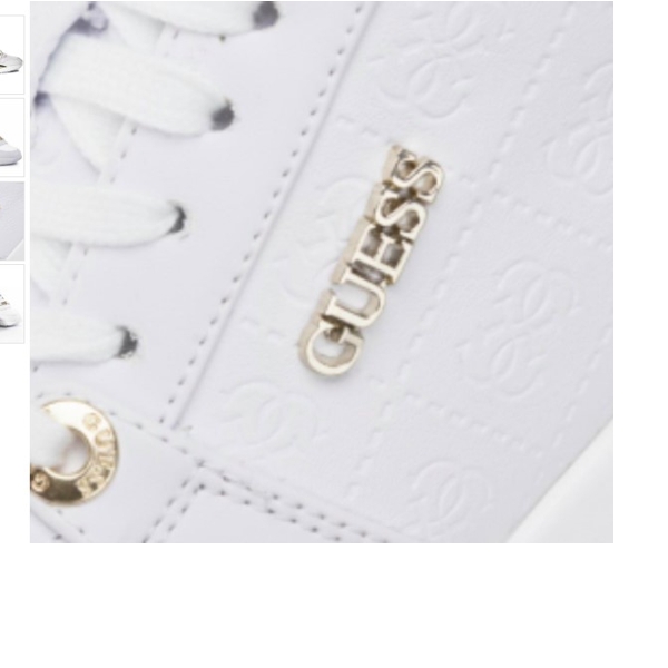 sneakers donna guess fl5tlyfal12 bianco4