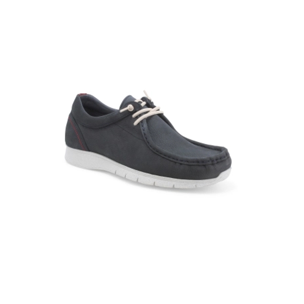 Mocassino uomo ingegnere in nabuk scamosciato blu u18019 melluso3