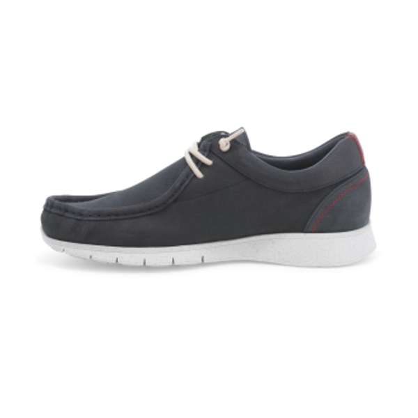 Mocassino uomo ingegnere in nabuk scamosciato blu u18019 melluso5