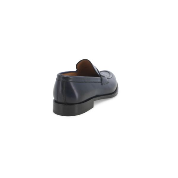 Mocassini uomo melluso classico in pelle blu u90605_2