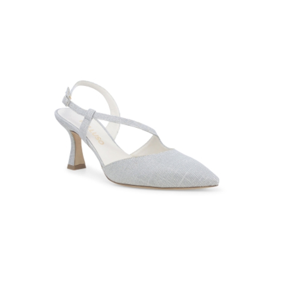 Décolleté-donna-slingback-tessuto-galassia-e1634w-argento-2
